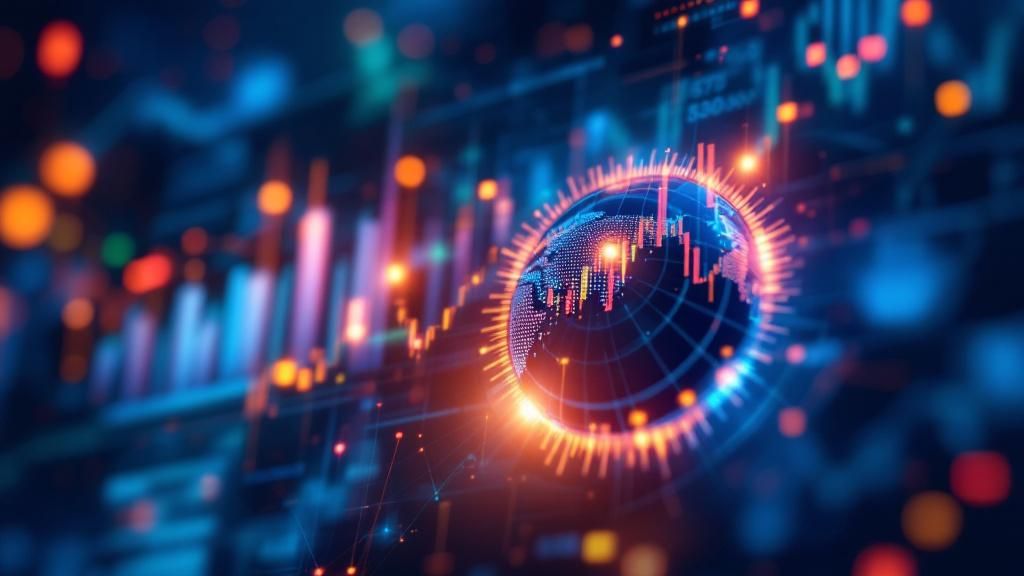 Graphs and charts depicting supply chain market data and trends
